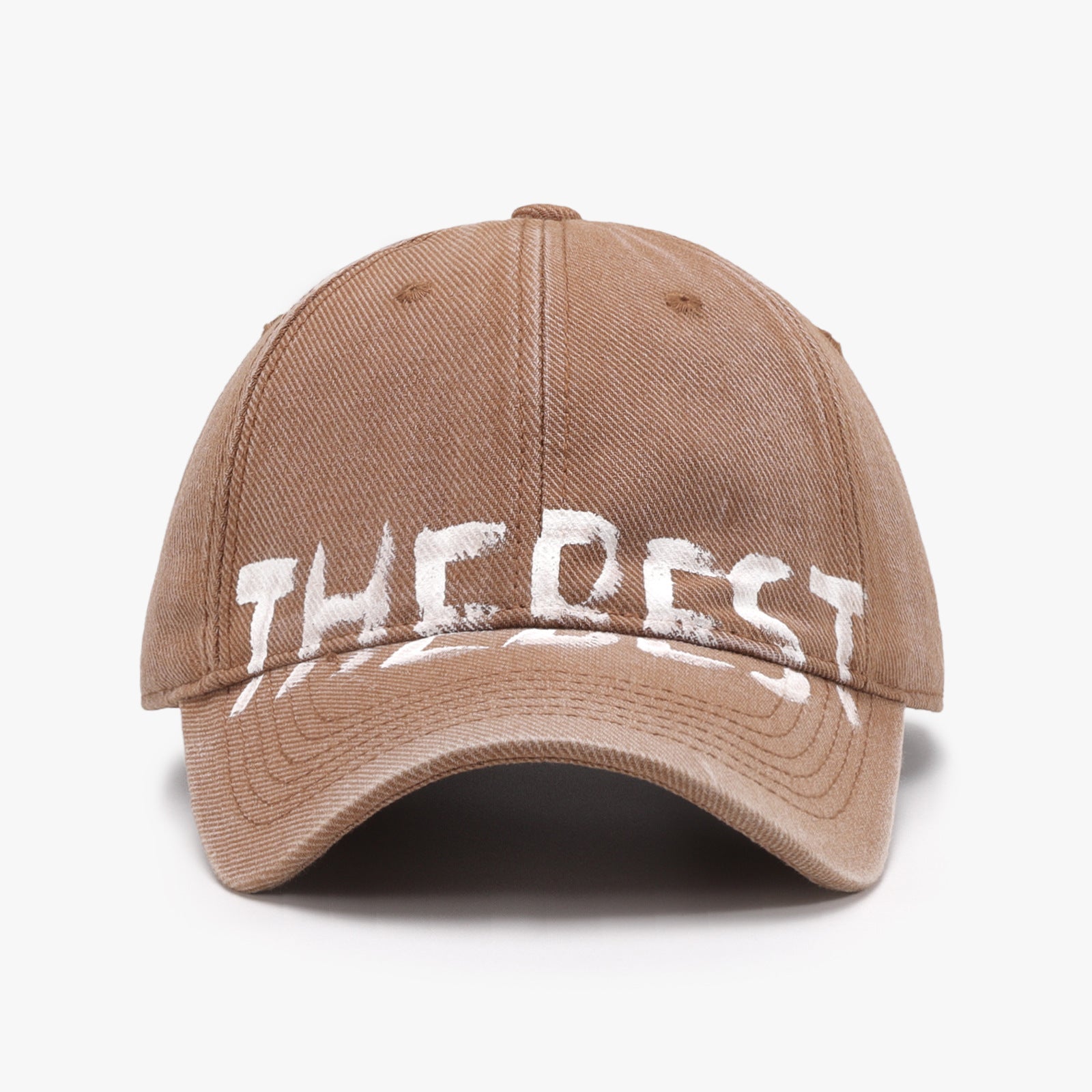 Letter Graffiti Baseball Cap Curved Brim Soft Top Cotton Blend Adjustable Snapback Hat