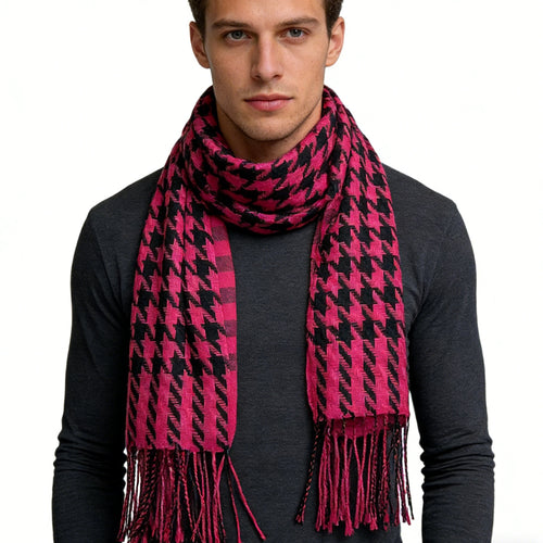 2pcs Textured Plush Jacquard Weave Traps Warmth Scarf ,Luxe Look For Evening Wear,Scarf,vacation,daily Life,evening Party,Office Appropriate Subtlety For Women Men