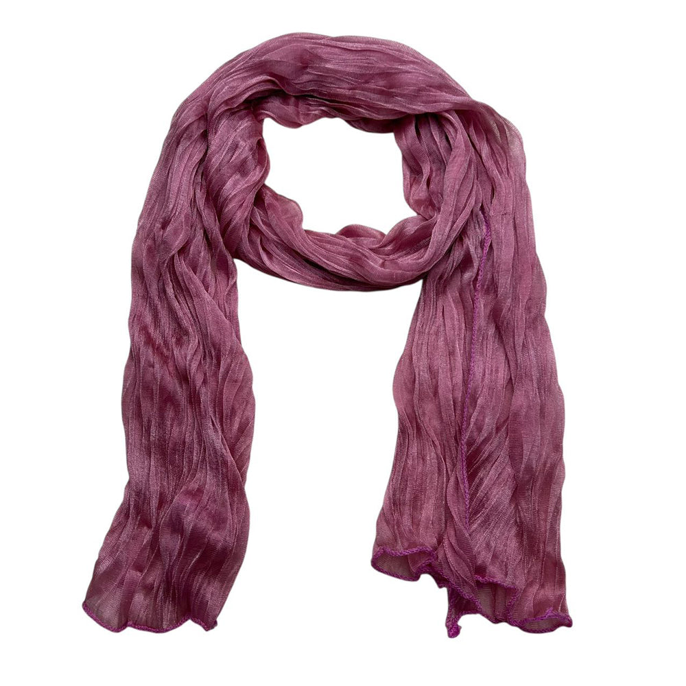 Grey Dyed Skinny Scarf - Minimalist Layering Scarf 55inchx16inch