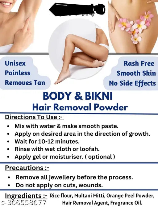 Body & bikini wax powder