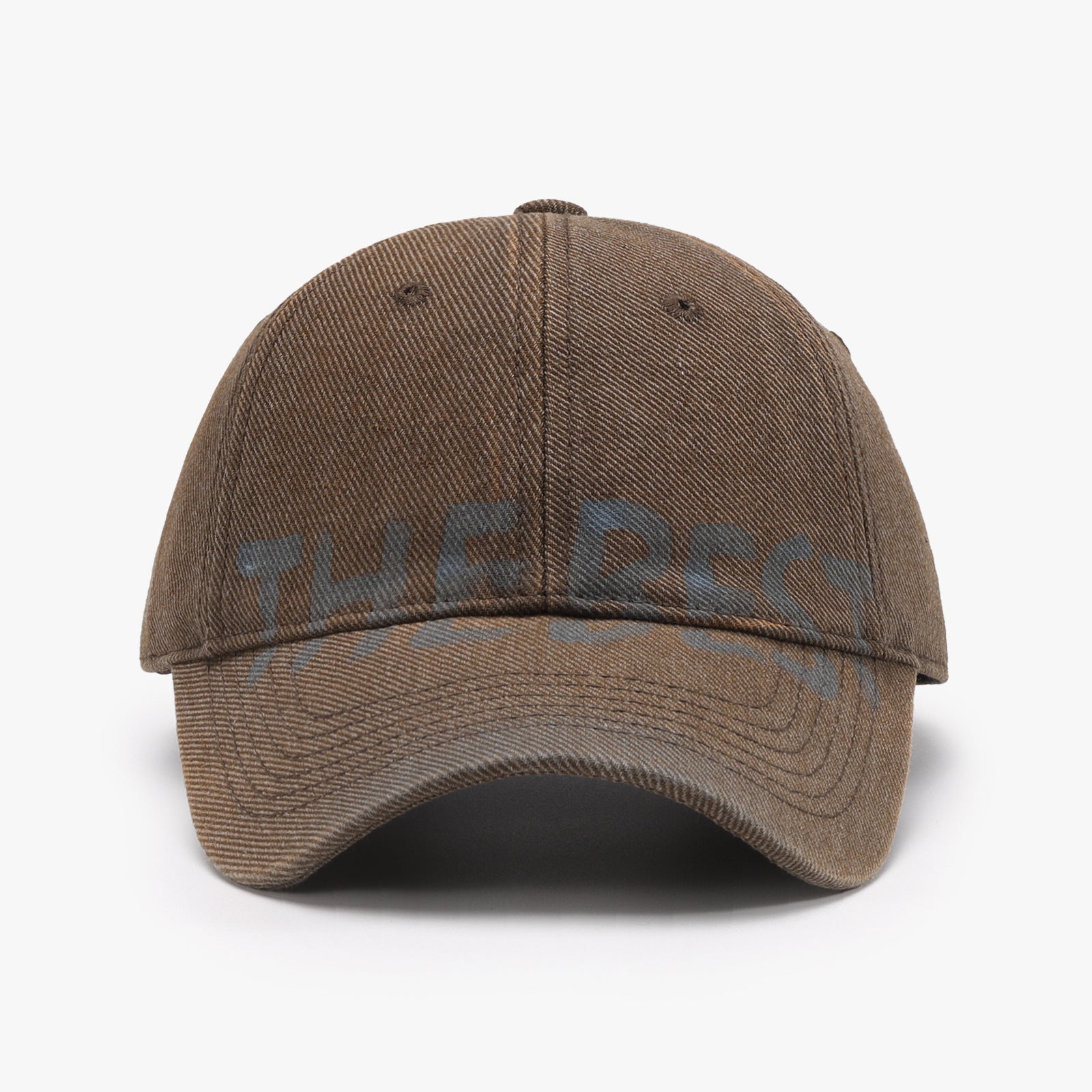 Letter Graffiti Baseball Cap Curved Brim Soft Top Cotton Blend Adjustable Snapback Hat