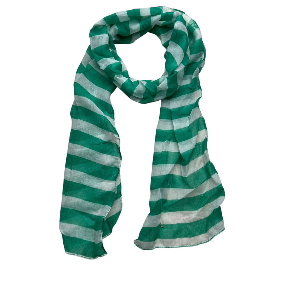 Lime Printed Scarf 2-Pack - Dual Tone Skinny Scarves 60inchx11inch Each