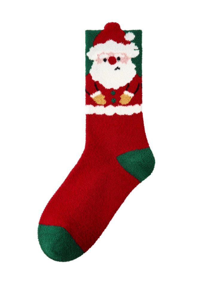 Holiday Collection Fall Or Winter Christmas Cotton Socks Women's Mid-Calf Socks With Festive Designs