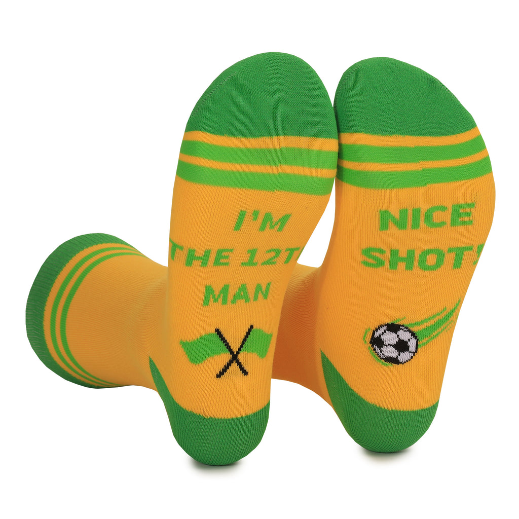 Flag Design Mid-Calf Socks With Moisture-Wicking, Sweat-Absorbing, Odor-Resistant, And Antibacterial Properties