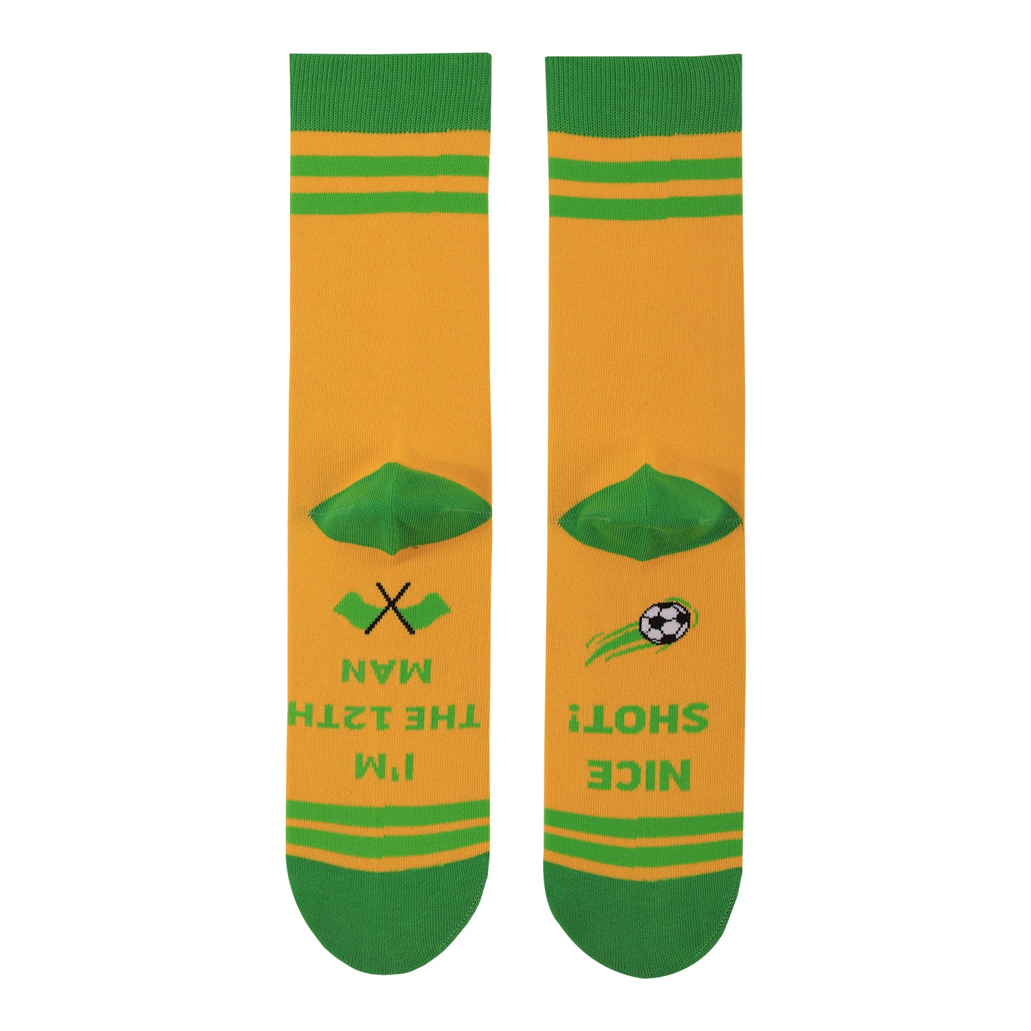 Flag Design Mid-Calf Socks With Moisture-Wicking, Sweat-Absorbing, Odor-Resistant, And Antibacterial Properties