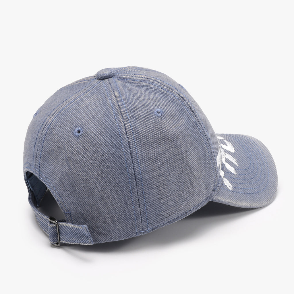 Letter Graffiti Baseball Cap Curved Brim Soft Top Cotton Blend Adjustable Snapback Hat