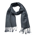 2pcs Grey Textured Minimalist Tone-on-tone Jacquard Scarf ,Luxe Look For Evening Wear,Scarf,vacation,daily Life,evening Party,Office Appropriate Subtlety For Women Men