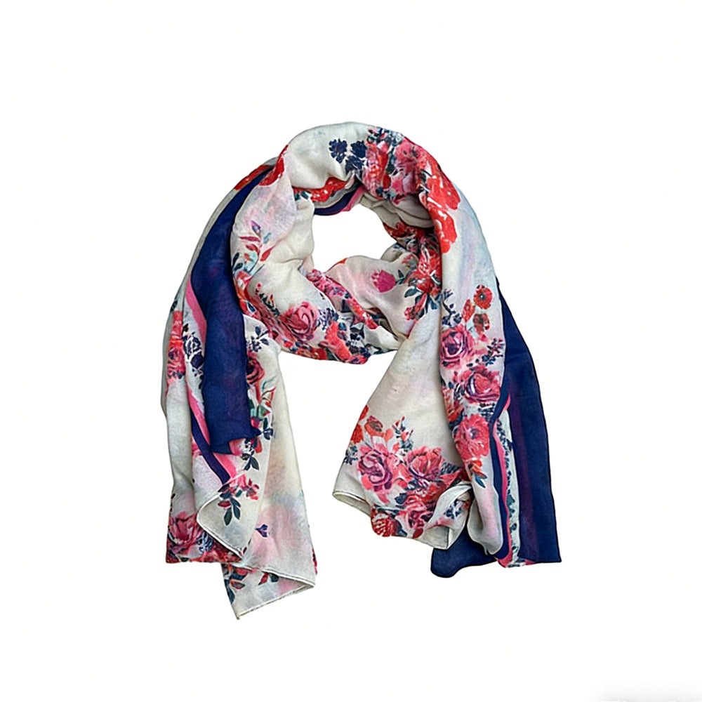 2pcs Extra Long Chic Floral Lightweight And Stylish Wrap Scarf ,Luxe Look For Evening Wear,Scarf,vacation,daily Life,evening Party,Office Appropriate Subtlety For Women Men