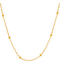 Womens Artificial ballchain necklace long length in metal 
F9 quality