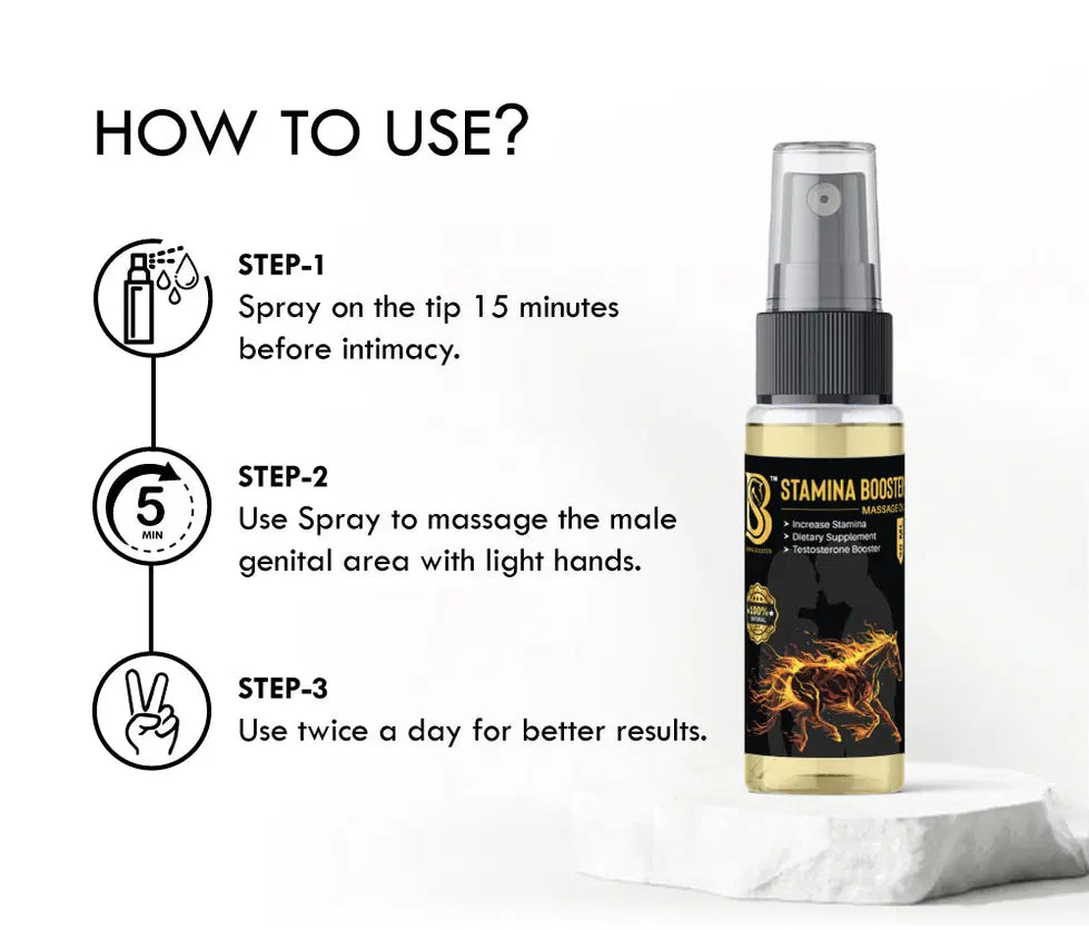 Stamina Booster Massage Oil Spray