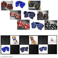 Adjustable Stretchable Bow Tie for Pet (Multicolor, L) (Pack of 9)
