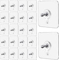 Wall Mount Screw Hooks for Kitchen Bathroom Bedroom Living Room 30 Pcs