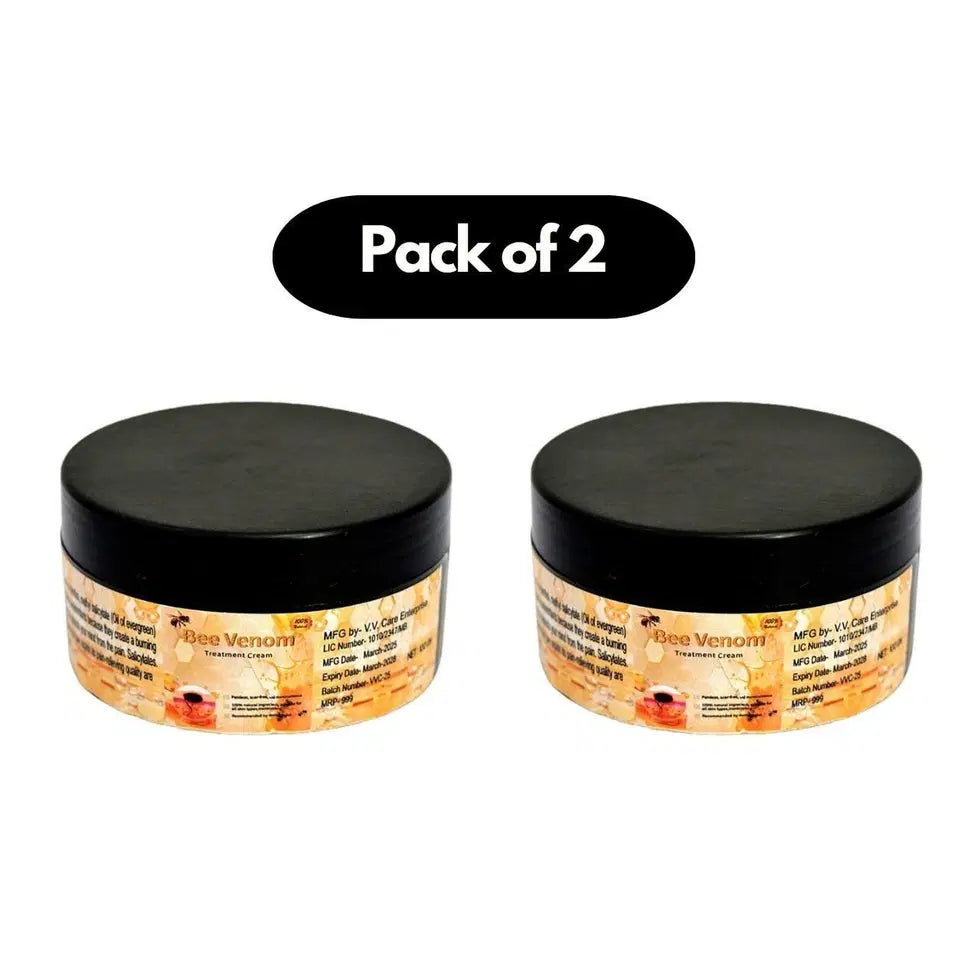 Bee Venom Skin Treatment Cream 100g (Pack of 2)
