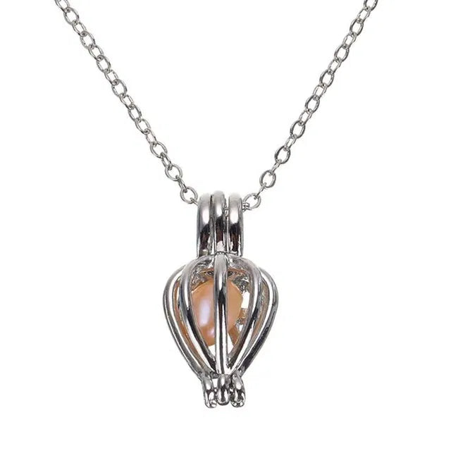 Freshwater Shell Canned Oyster Ocean Love Real Pearl Necklace Set