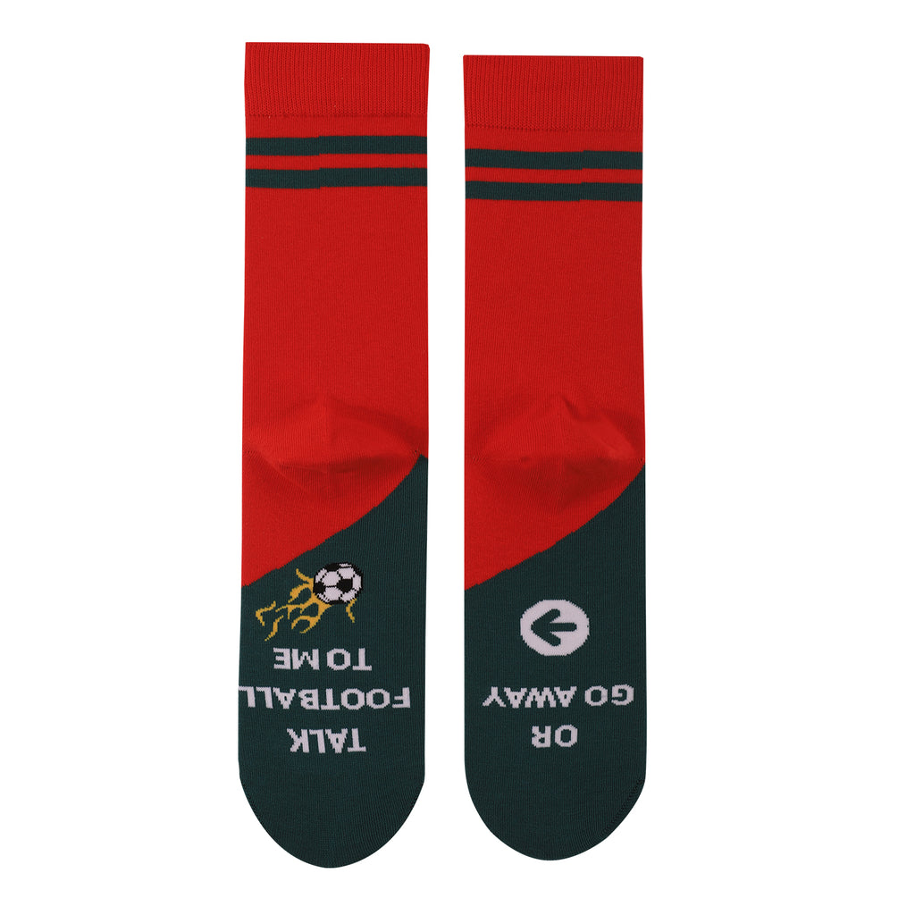 Flag Design Mid-Calf Socks With Moisture-Wicking, Sweat-Absorbing, Odor-Resistant, And Antibacterial Properties