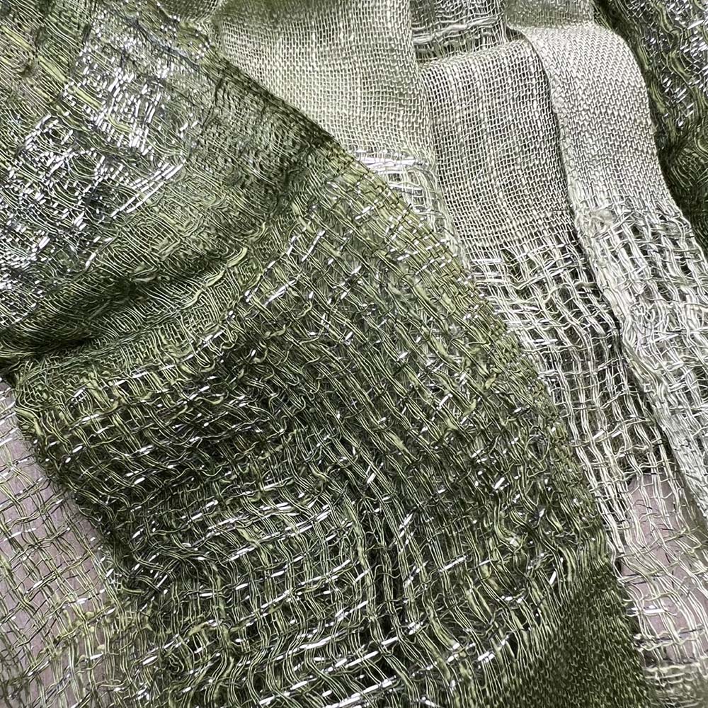 Women's Ombre Viscose Scarf With Metallic Shimmer